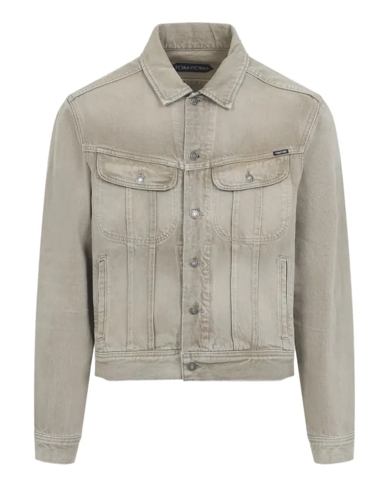 Tom Ford pocket denim jacket - Grau Grau