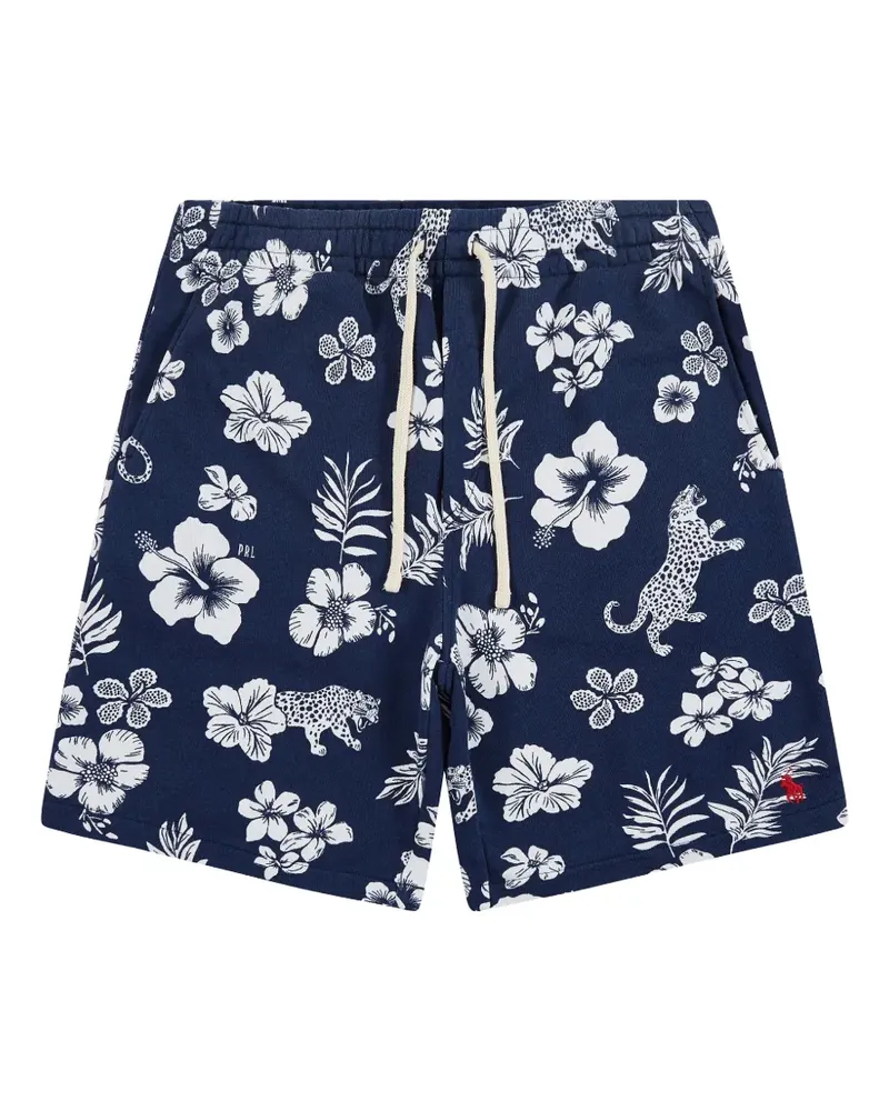 Ralph Lauren Traveler Classic Badeshorts mit Blumenprint - Blau Blau