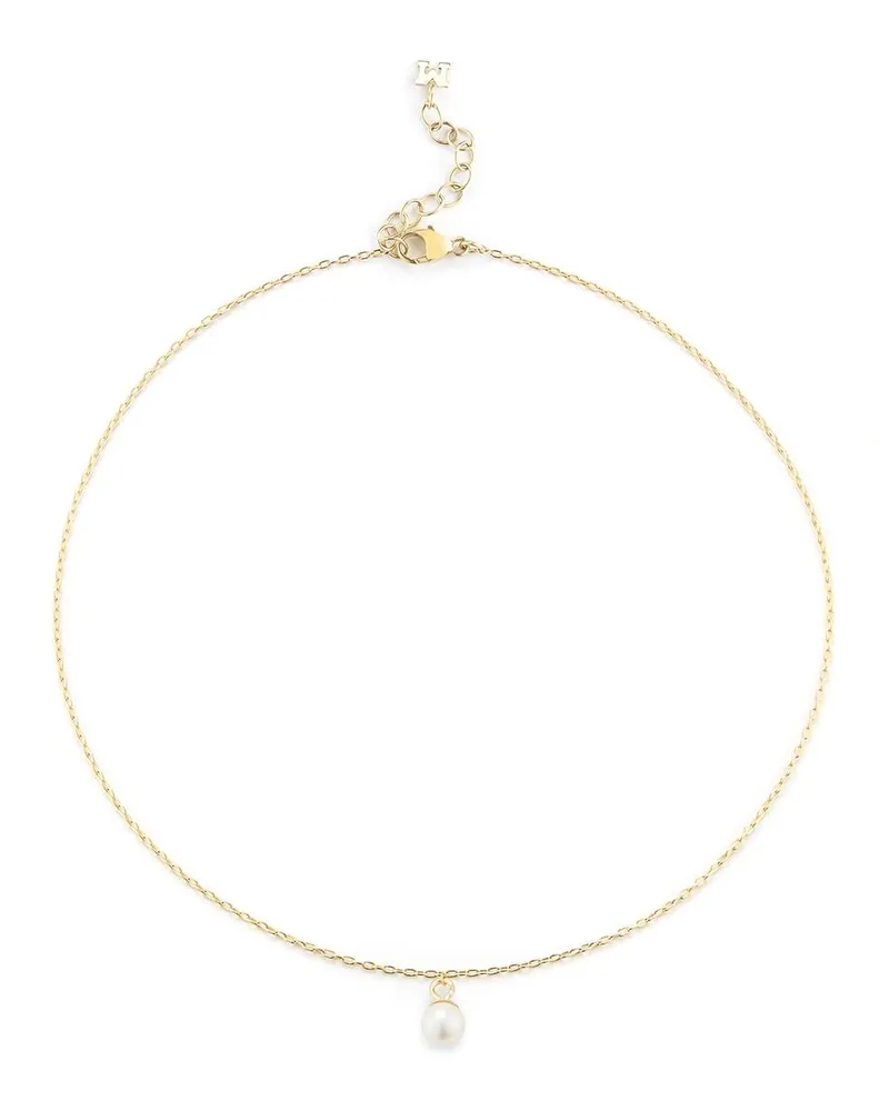 MATEO 14kt Gelbgoldfußkettchen Gold