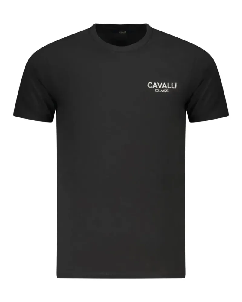 Roberto Cavalli logo-print cotton T-shirt - Schwarz Schwarz