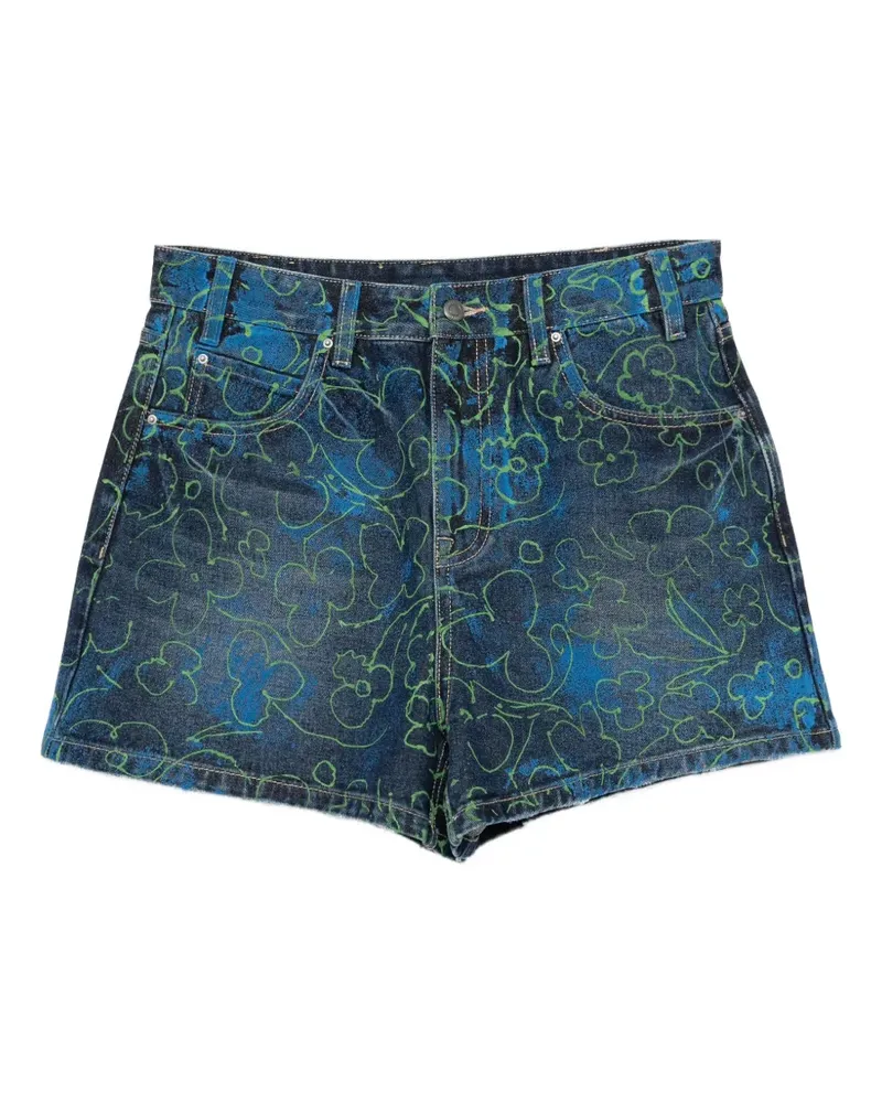 JNBY Jeans-Shorts mit Blumenprint - Blau Blau