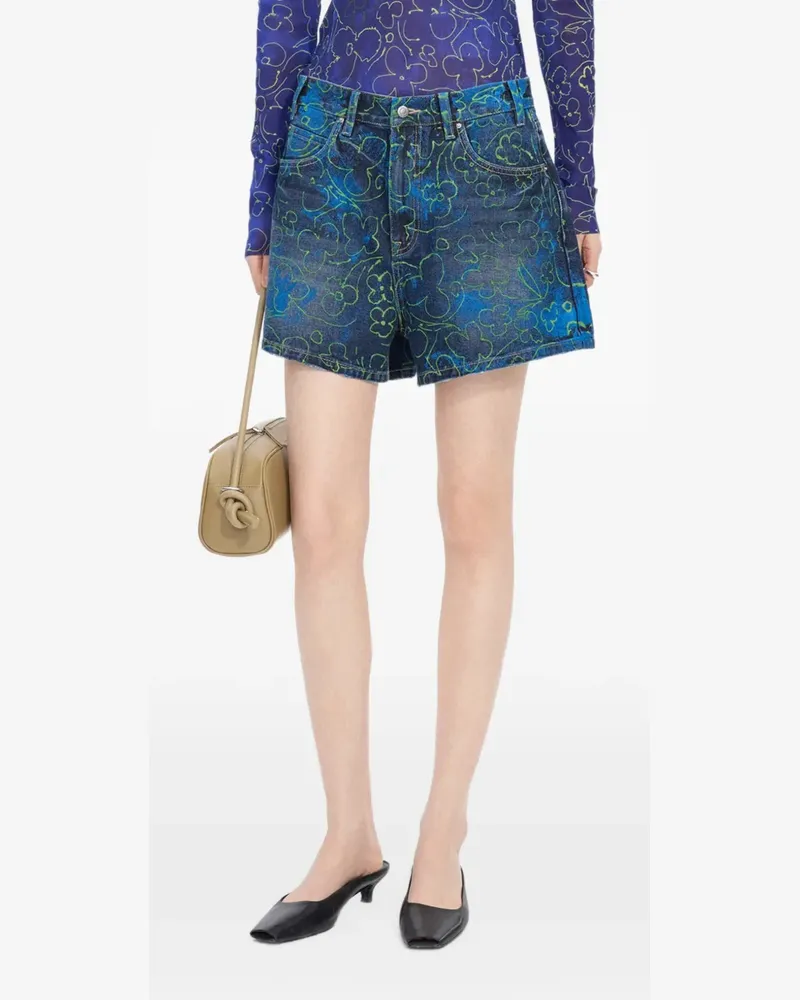 JNBY Jeans-Shorts mit Blumenprint - Blau Blau