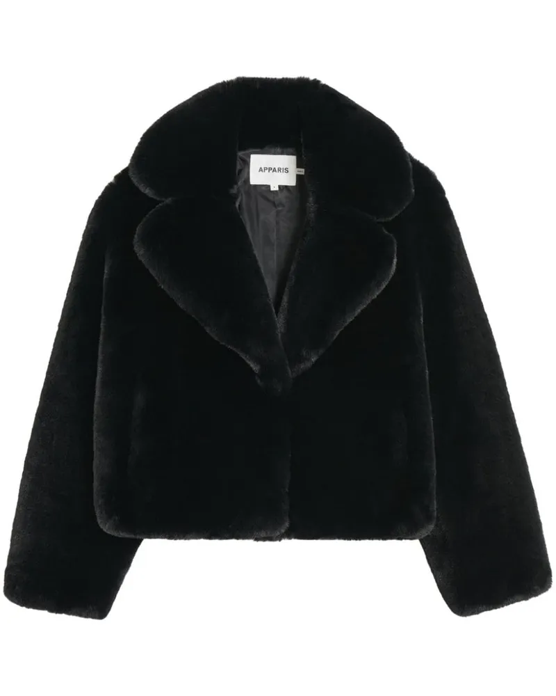 APPARIS Miller Jacke aus Faux Fur - Schwarz Schwarz