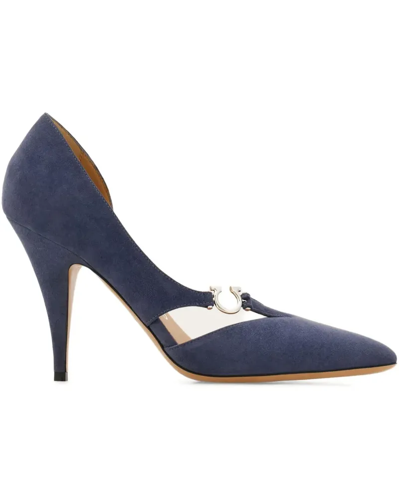 Ferragamo Gancini Pumps 95mm - Blau Blau