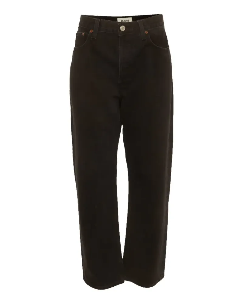 AGOLDE Halbhohe 90s Jeans - Schwarz Schwarz