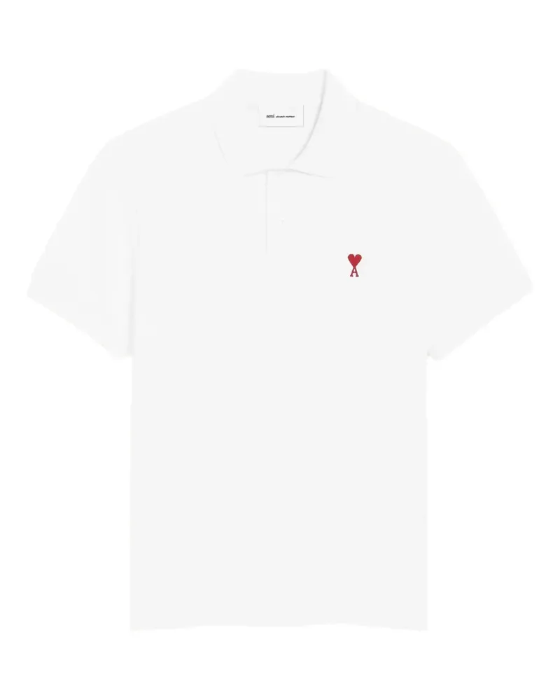 AMI Paris Ami de Coeur Poloshirt - Weiß Weiß