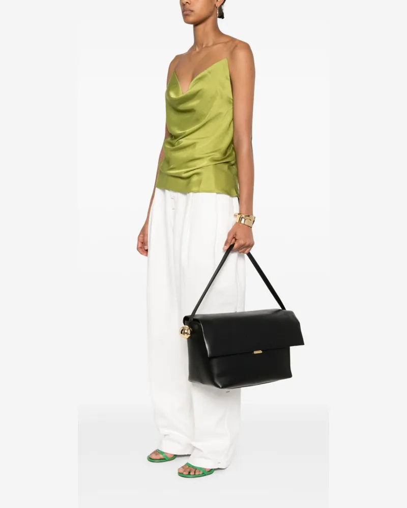 Jacquemus The Rond Carré Schultertasche - Schwarz Schwarz