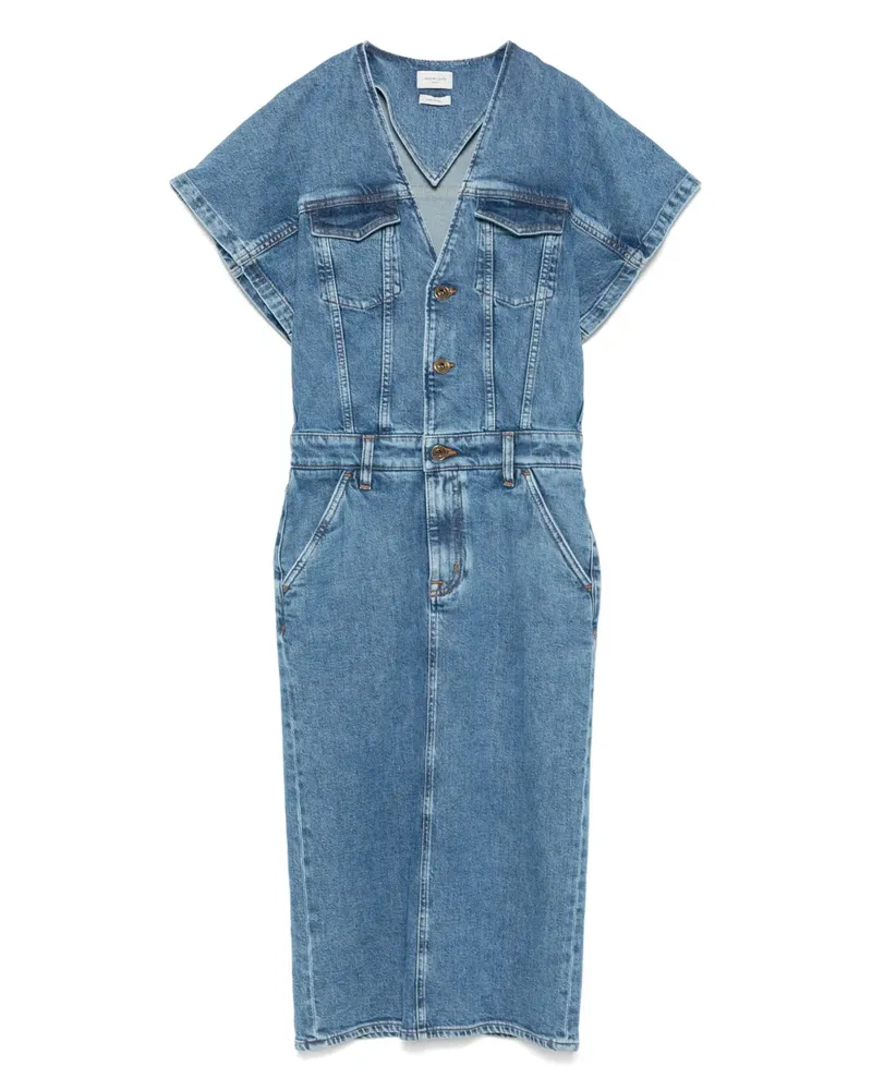Jacob Cohën Midikleid aus Denim - Blau Blau