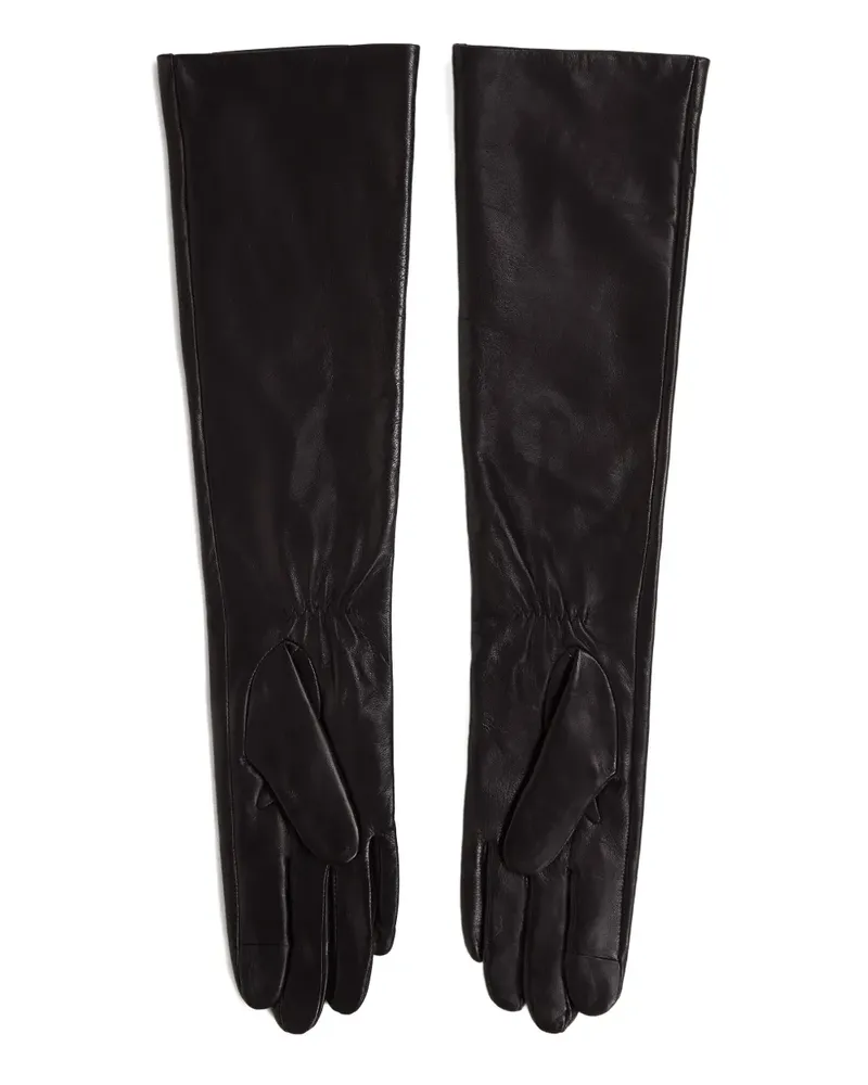 Karl Lagerfeld Lange K/Autograph Abendhandschuhe - Schwarz Schwarz