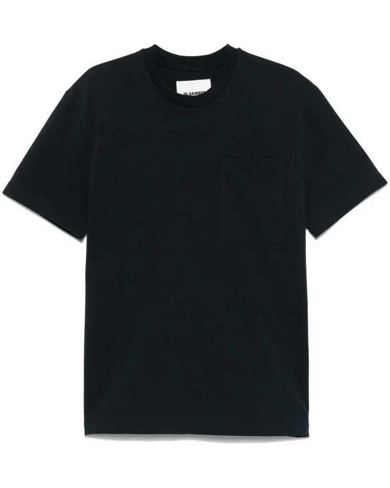 Jil Sander T-Shirt mit rundem Ausschnitt - Blau Blau