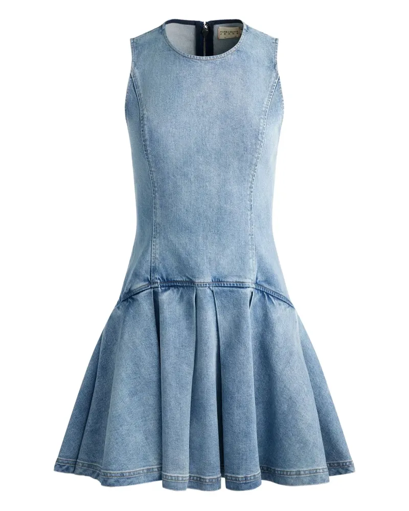 Alice + Olivia Adley Jeans-Minikleid - Blau Blau