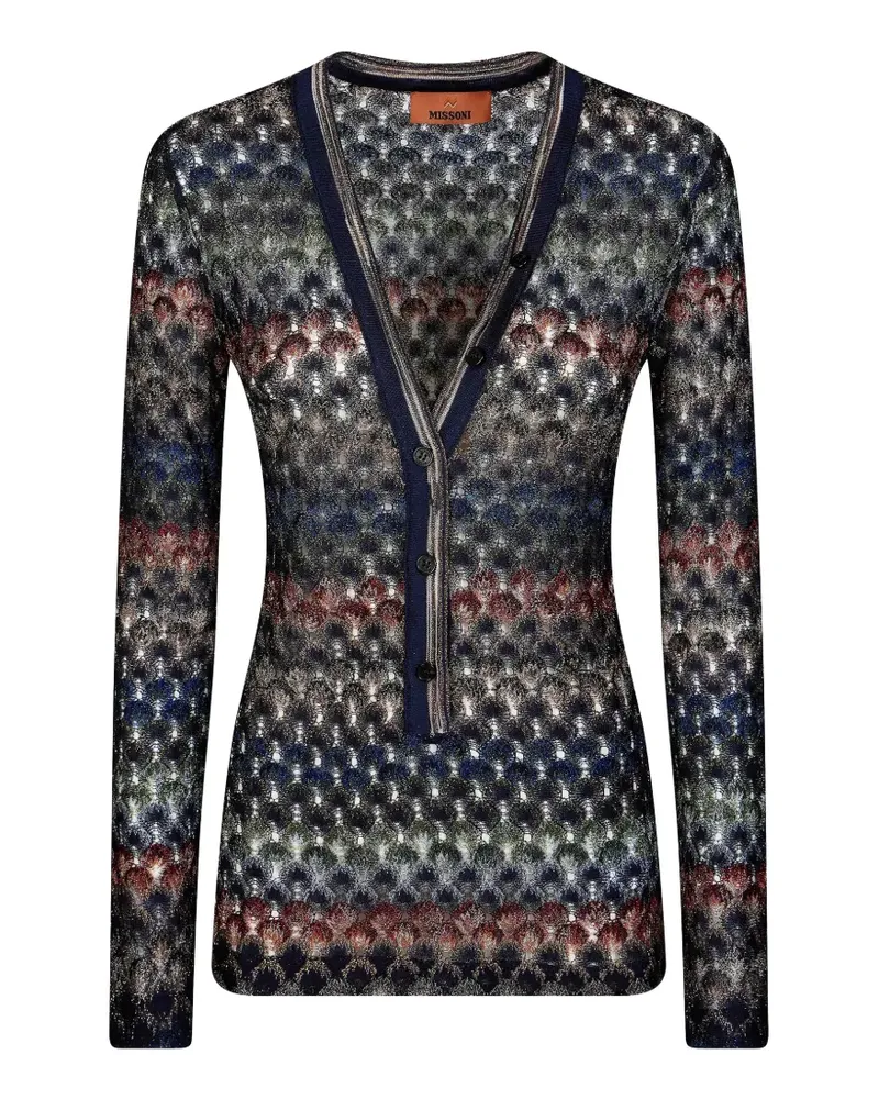 Missoni Gehäkelter Cardigan - Blau Blau