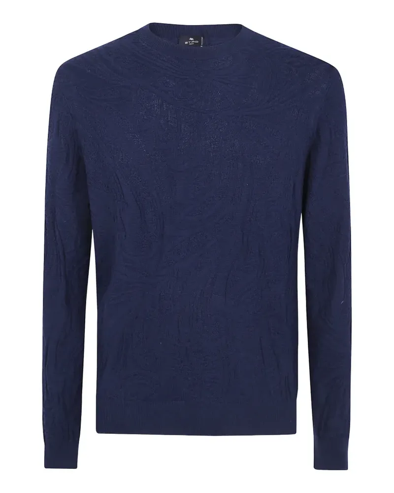 Etro Pullover mit Paisley-Jacquard - Blau Blau