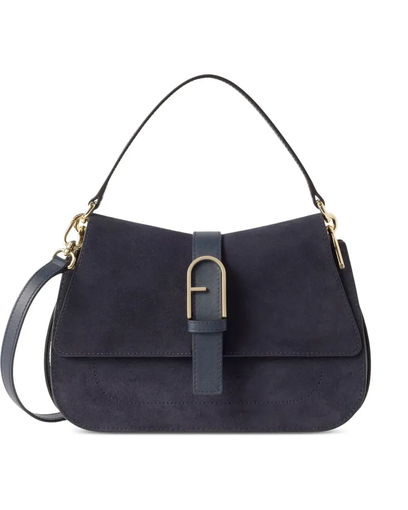 Furla Handtasche mit Logo-Schild - Blau Blau