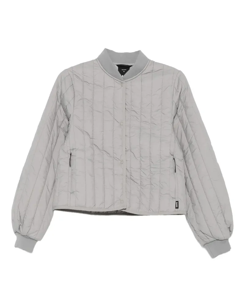 RAINS Gesteppte Banja Liner Bomberjacke - Grau Grau