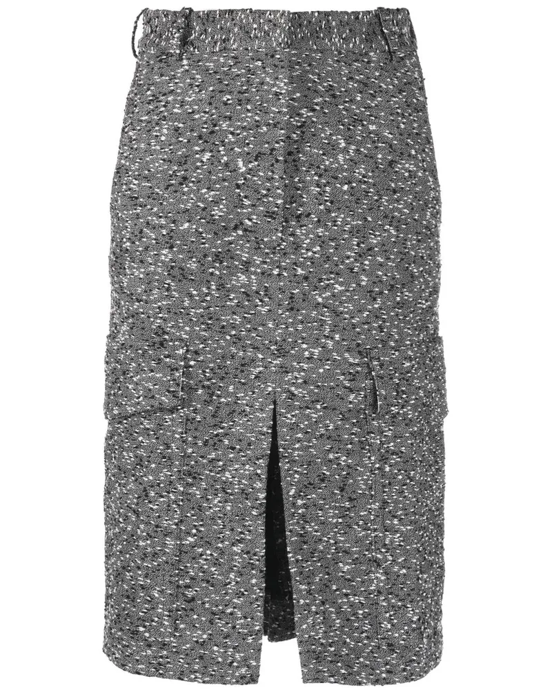 Victoria Beckham Klassischer Midirock - Schwarz Schwarz
