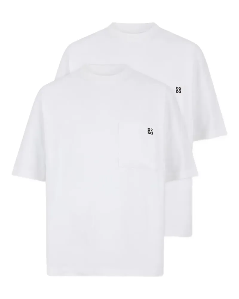Dsquared2 T-Shirts mit Logo (2er-Set) - Weiß Weiß