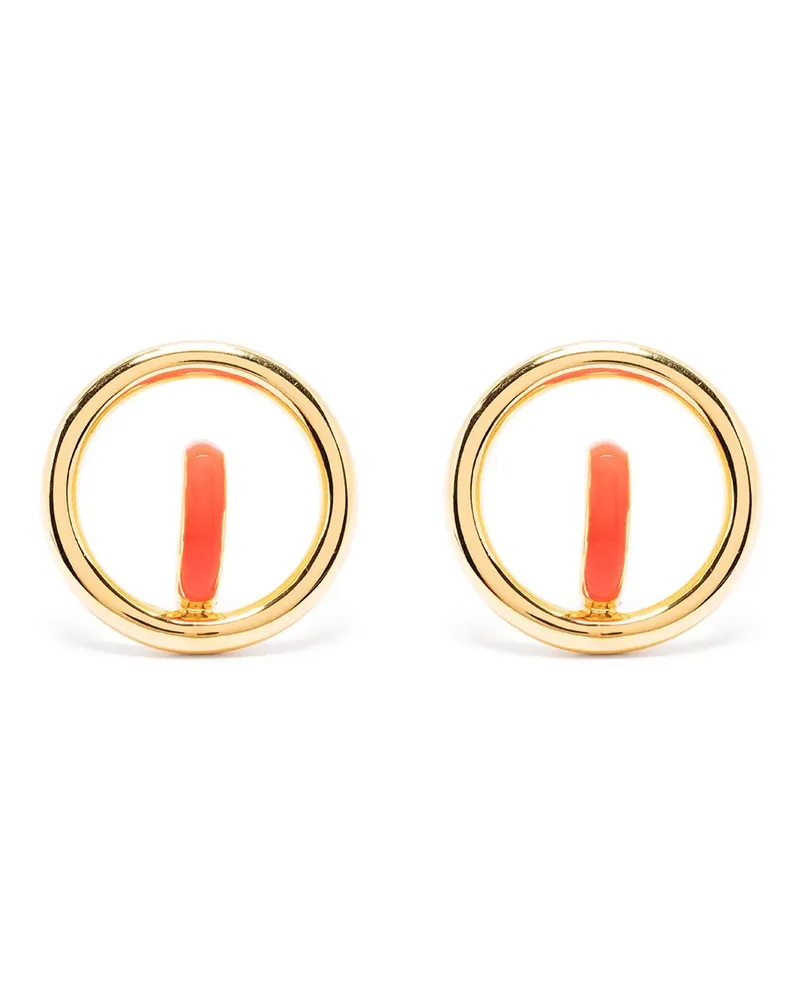 Charlotte Chesnais Kleine Saturn Creolen - Gold Gold