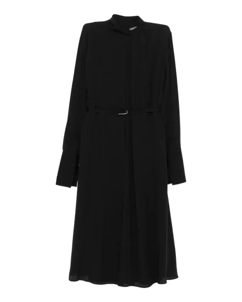Tom Ford Kleid mit Gürtel - Schwarz Schwarz