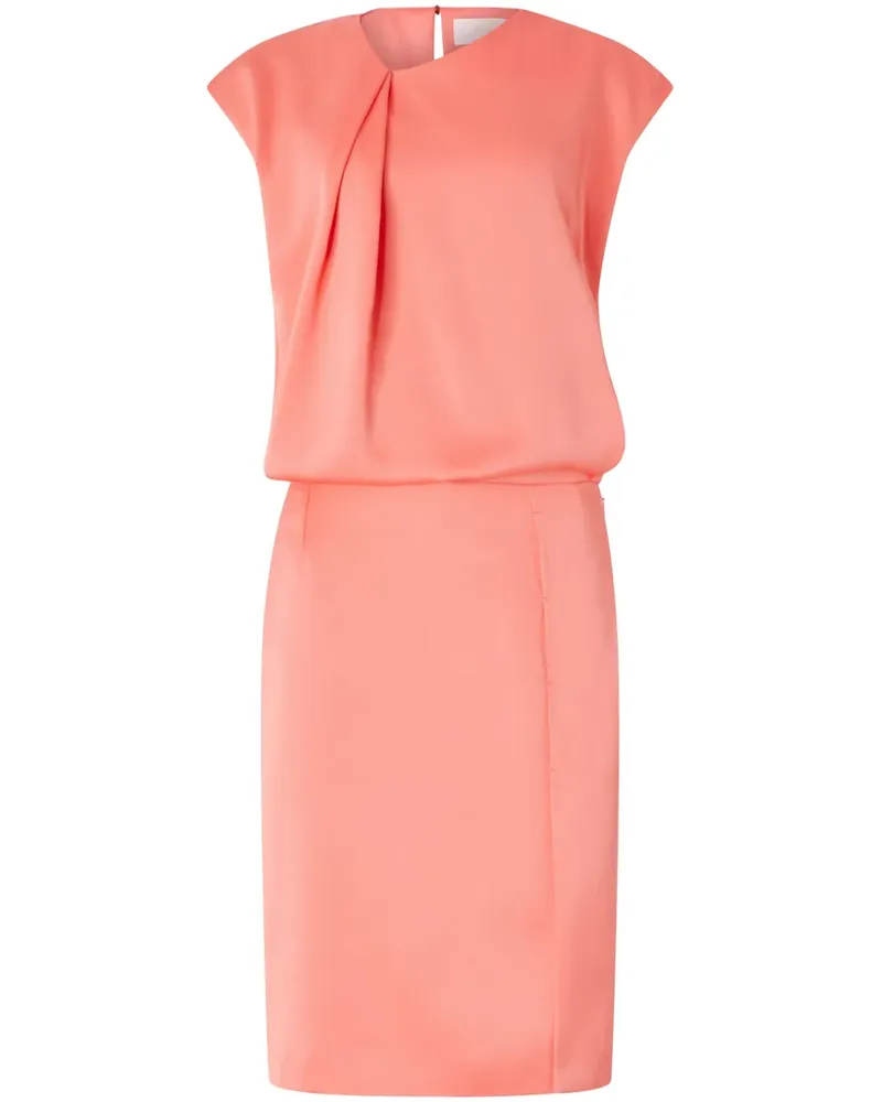 Genny Midikleid aus Satin - Rosa Rosa