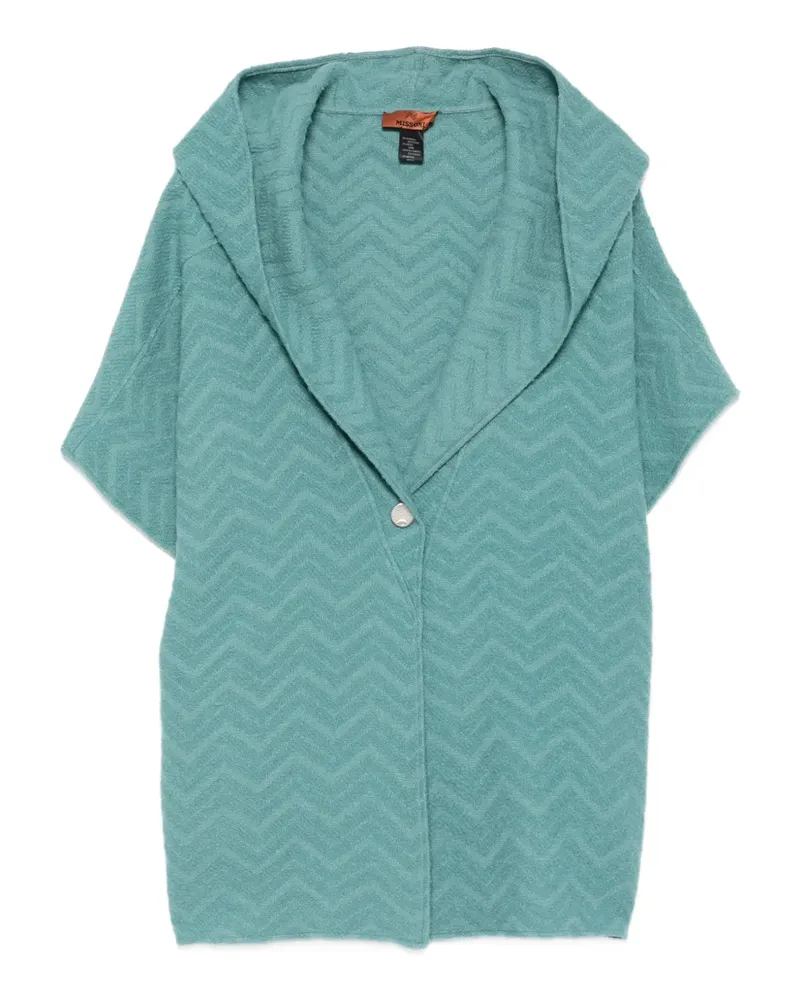 Missoni Cape mit Kapuze - Grün Grün