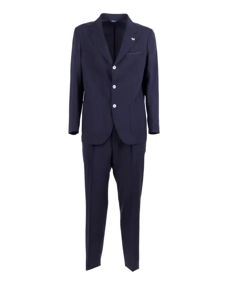 Tombolini Zero Gravity single-breasted wool suit - Blau Blau