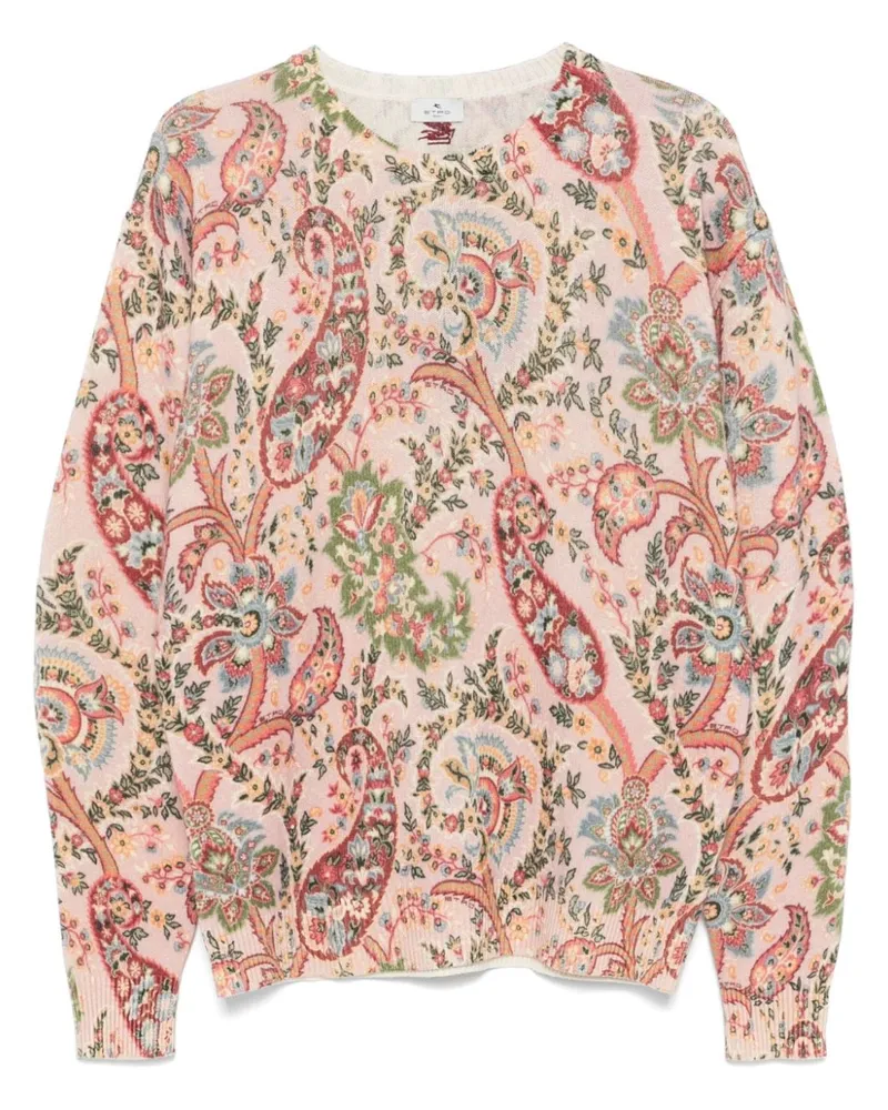 Etro Pullover mit Paisley-Print - Rosa Rosa