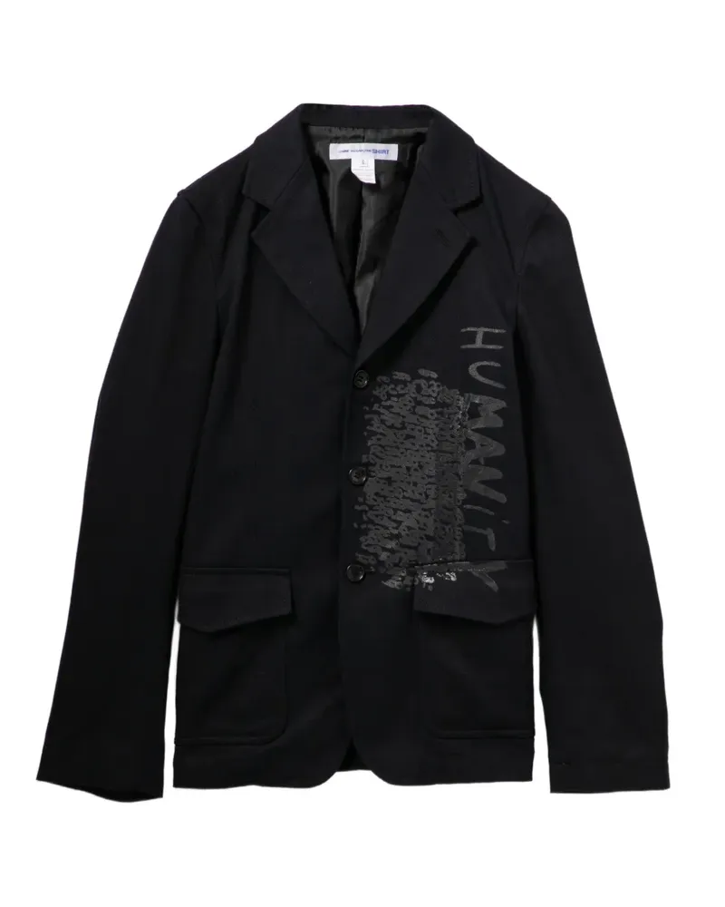 Comme des Garçons Jacke mit grafischem Print - Blau Blau