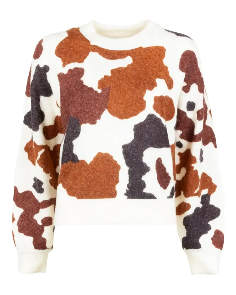MC2 Saint Barth cowhide crewneck knitwear - Weiß Weiß