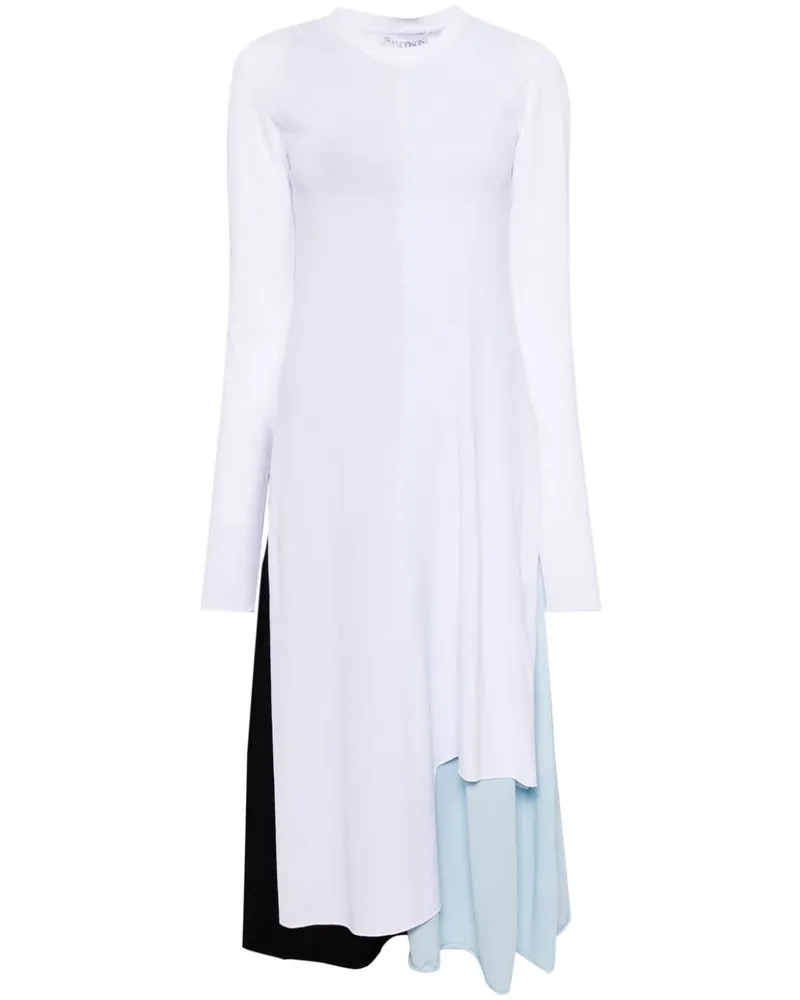 J.W.Anderson Kleid in Colour-Block-Optik - Weiß Weiß