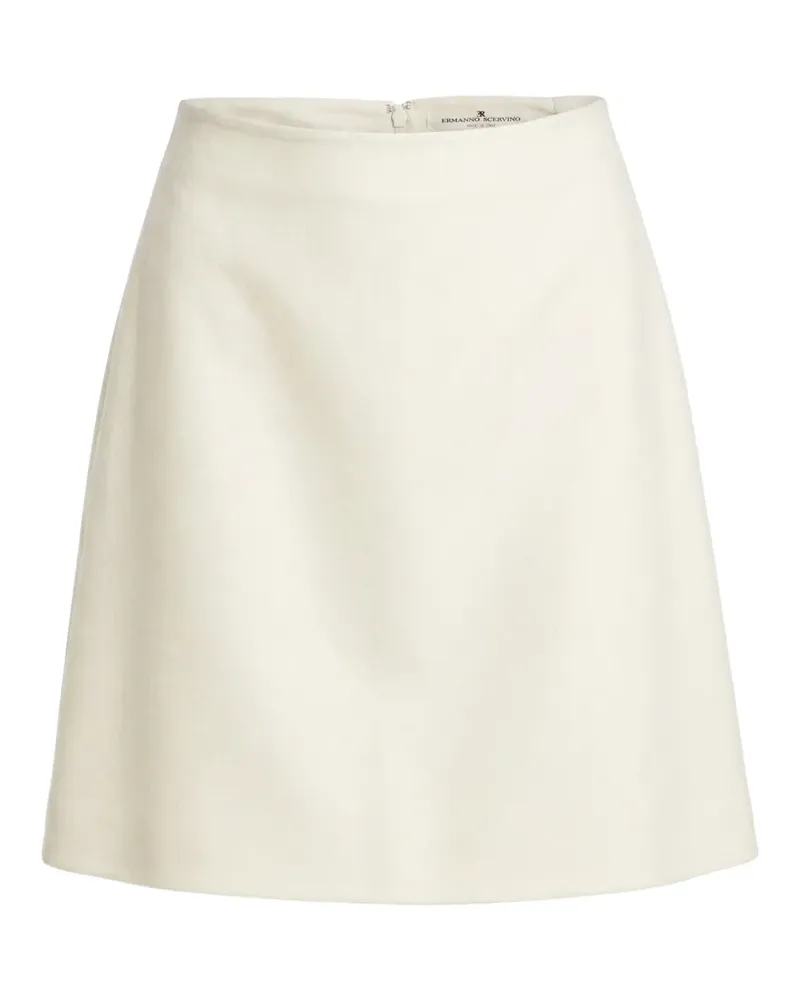 Ermanno Scervino A-line wool mini skirt - Weiß Weiß