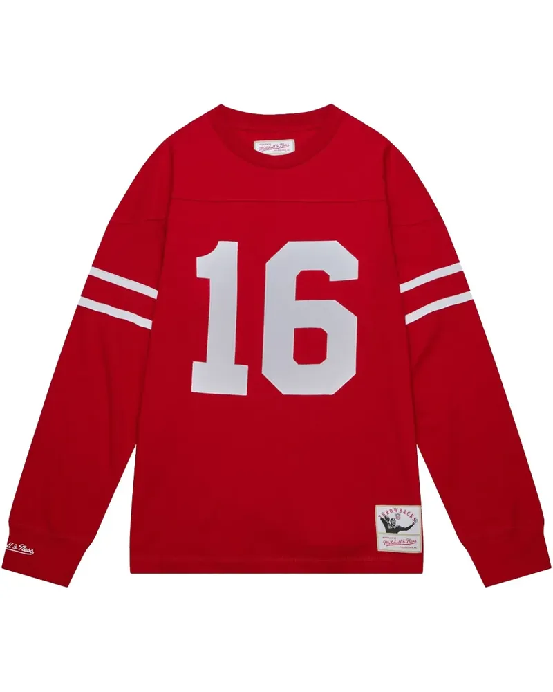 Mitchell & Ness NFL N&N "49ers 1989 Joe Montana" T-Shirt - Rot Rot