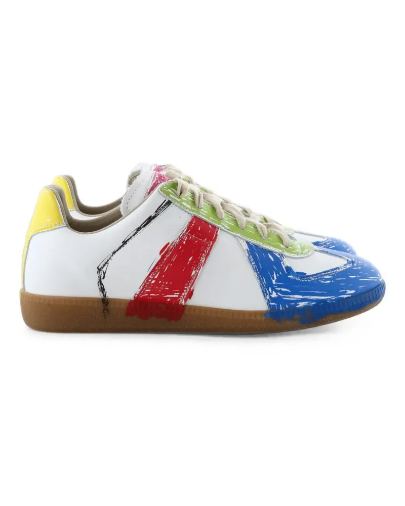 Maison Margiela Replica paint-splatter sneakers - Weiß Weiß