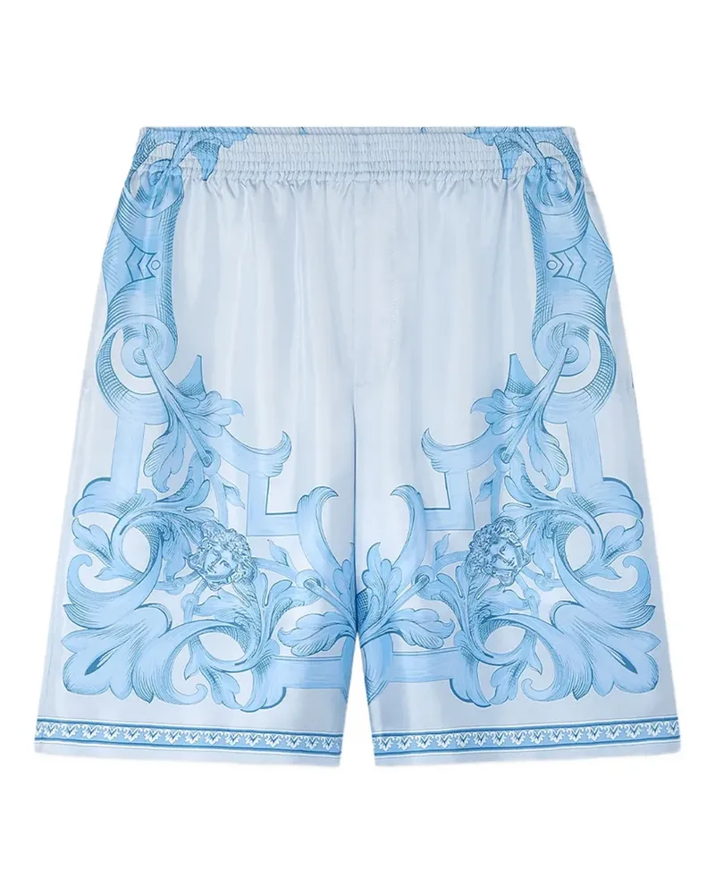 Versace Shorts mit Barocco-Print - Grau Grau