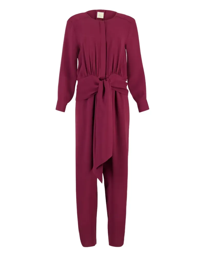 PAULA Jumpsuit mit Bindegürtel - Violett Violett