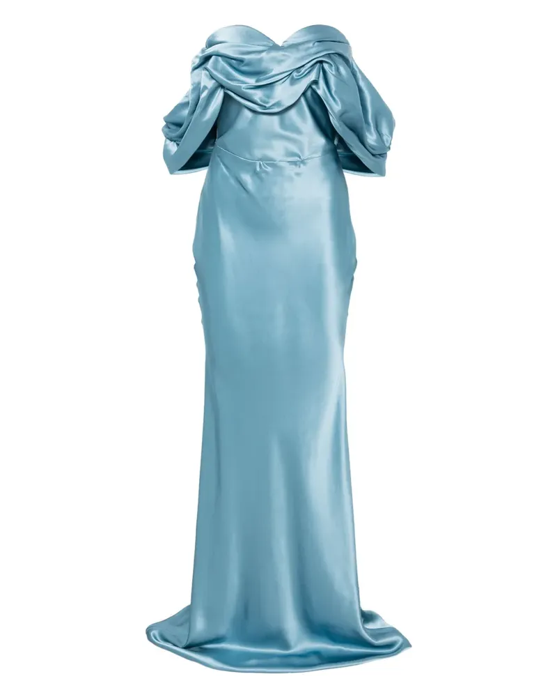 Giuseppe di Morabito Maxikleid aus Seide - Blau Blau