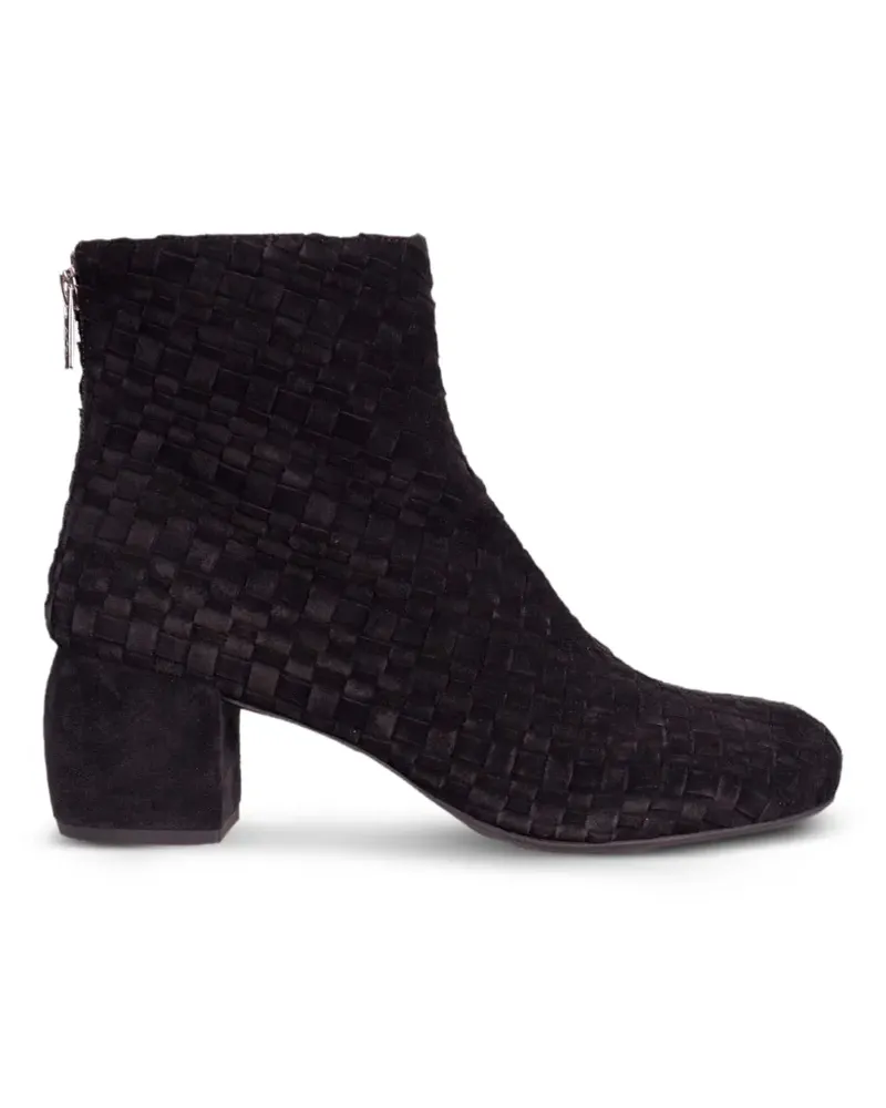 Attilio Giusti Leombruni Tina Stiefeletten mit Webmuster - Schwarz Schwarz