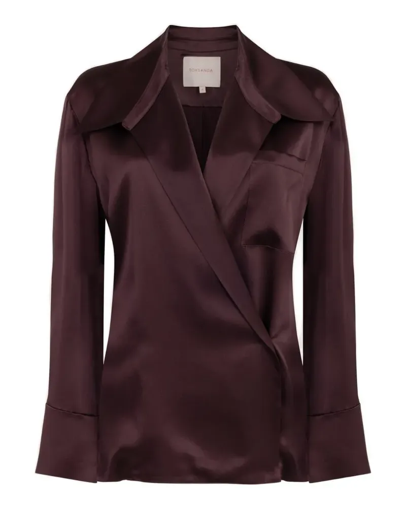 Roksanda Ilincic Jana silk-satin top - Rot Rot