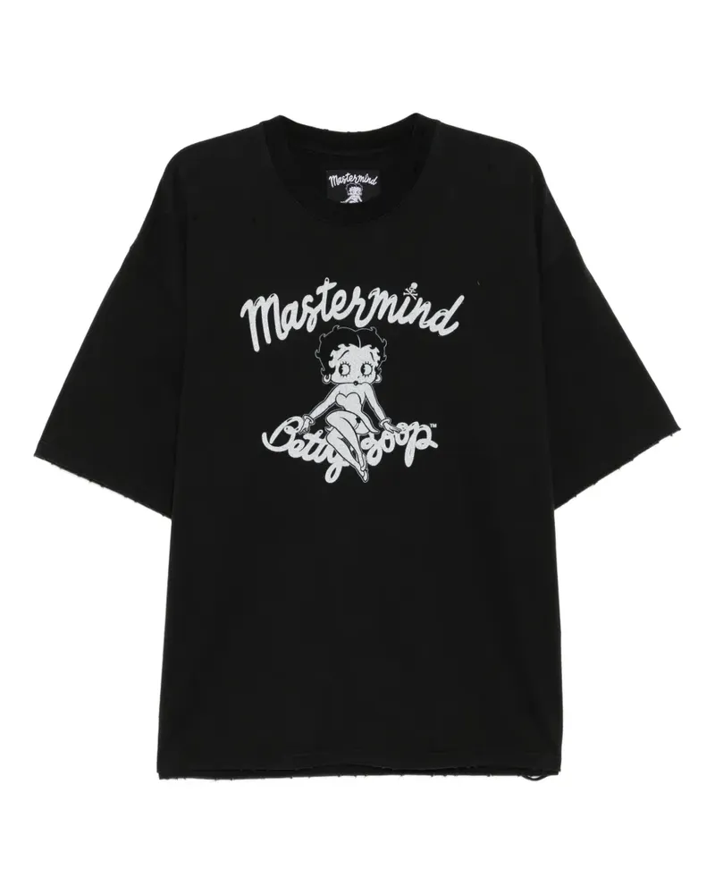 Mastermind World x Betty Boop T-Shirt mit Logo-Print - Schwarz Schwarz