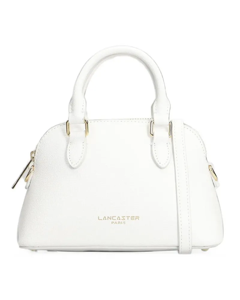 Lancaster Sierra Jia logo-print leather tote bag - Weiß Weiß