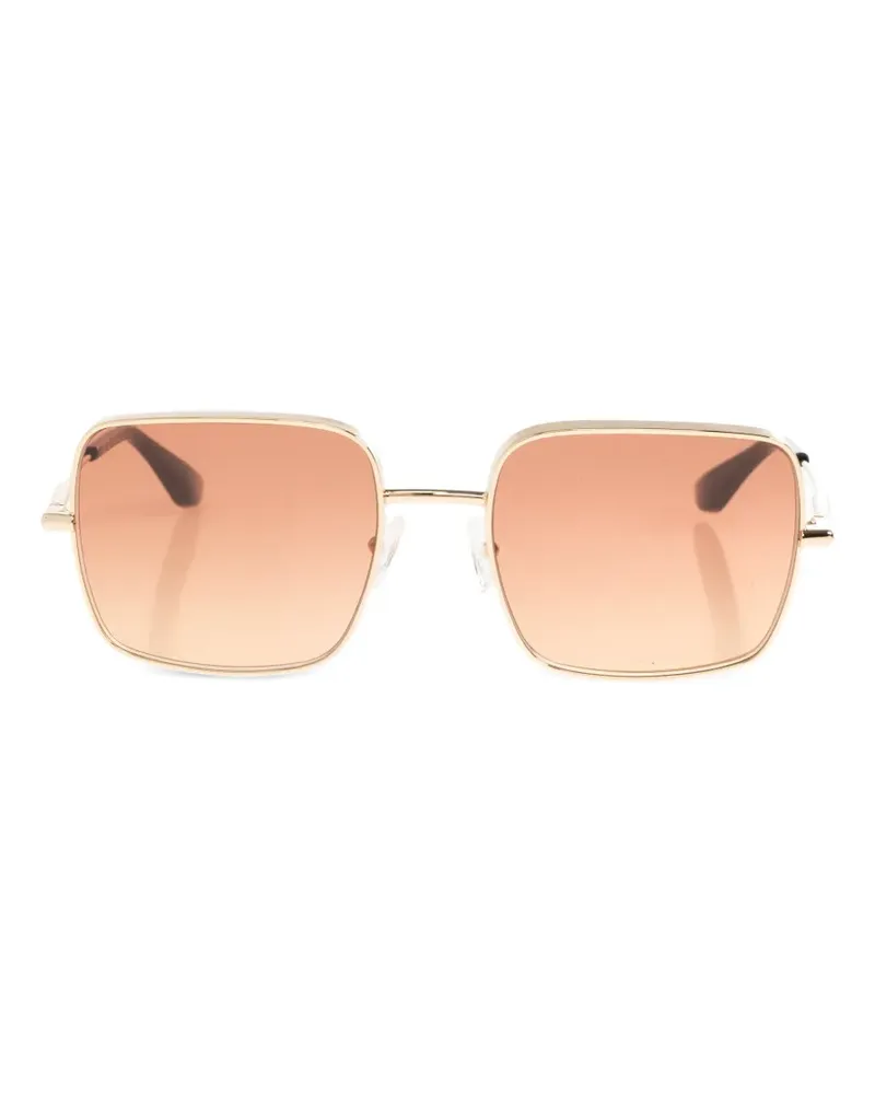Alexander McQueen square-frame sunglasses - Gold Gold
