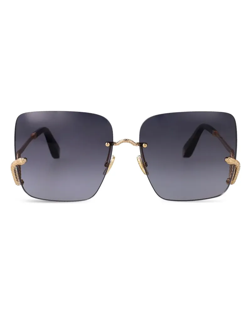 Roberto Cavalli Sonnenbrille mit eckigem Gestell - Gold Gold