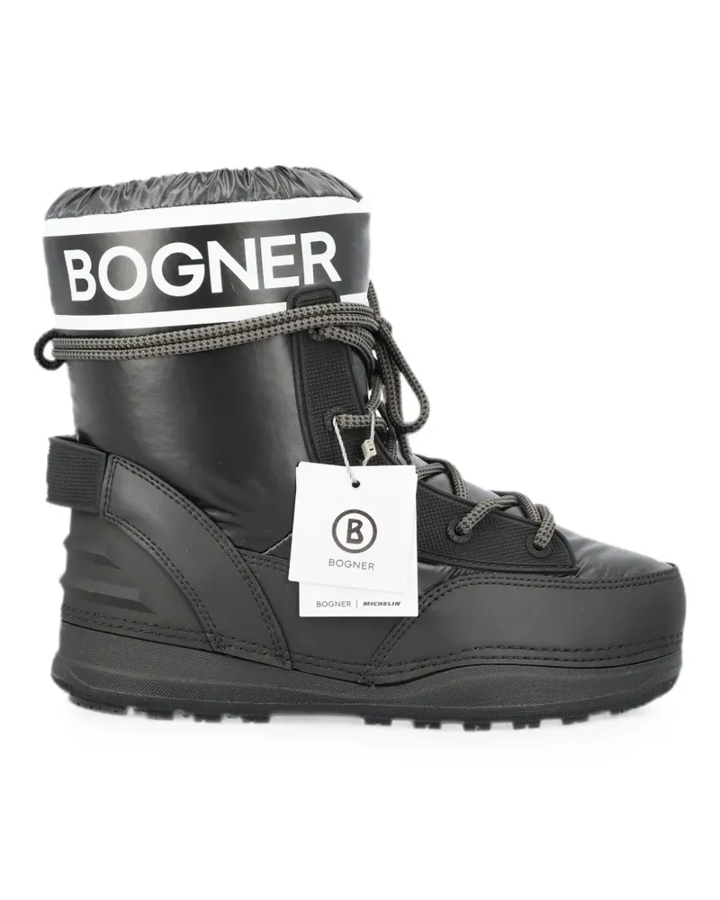 Bogner logo-print lace-up snow boots - Schwarz Schwarz