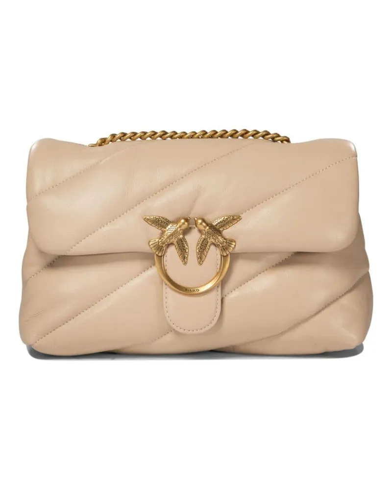 Pinko Love Birds Schultertasche - Nude Nude