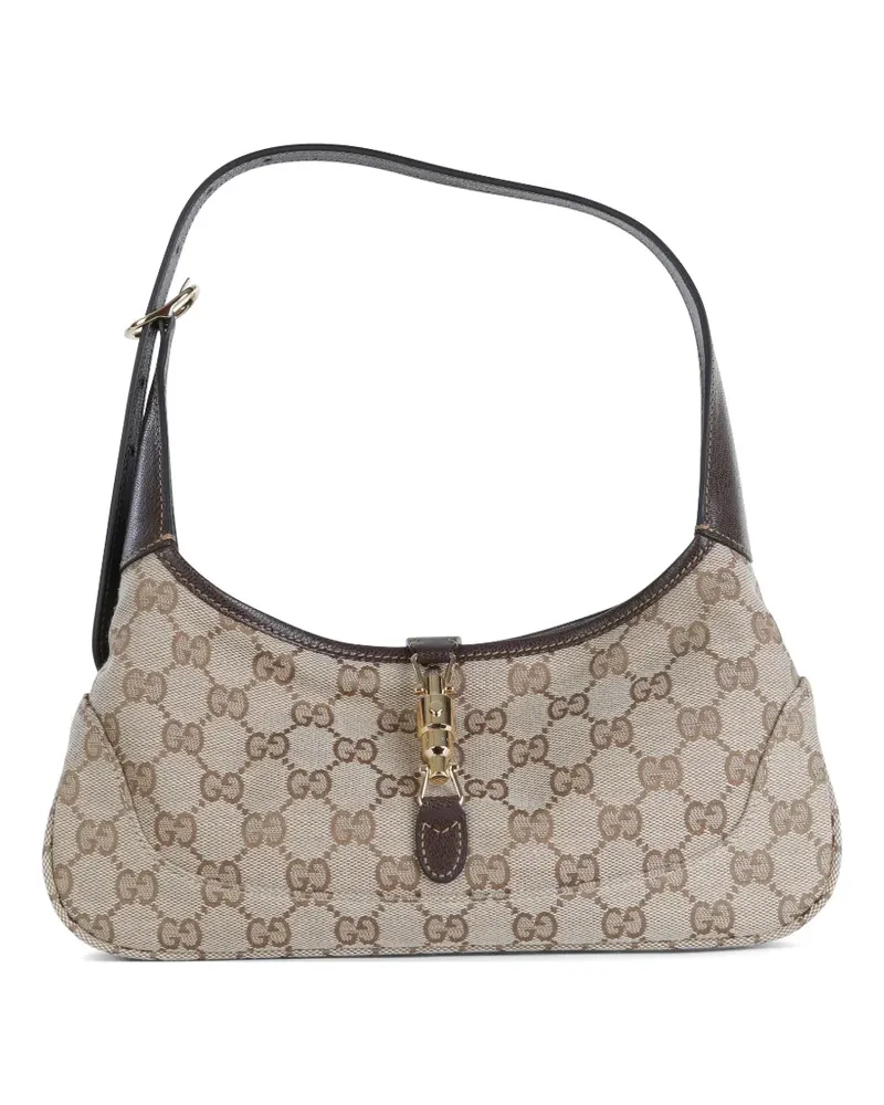 Gucci Mittelgroße Jackie Slim Schultertasche - Nude Nude