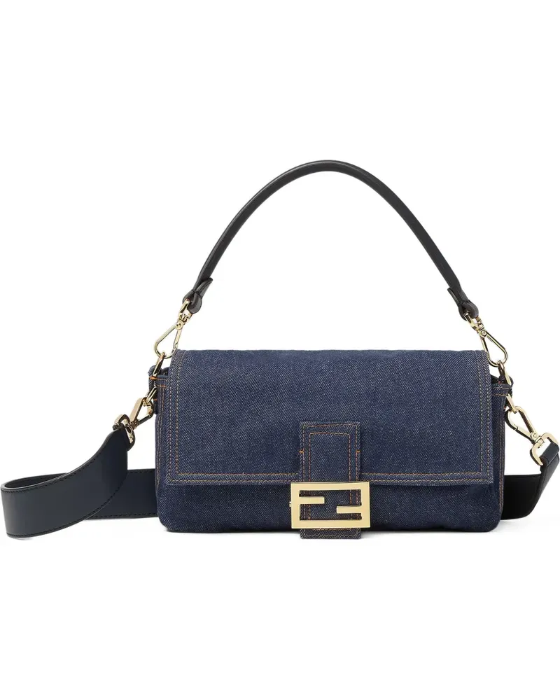 Fendi FF-motif denim bag - Blau Blau