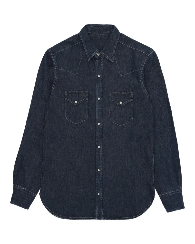 Fortela front-pockets denim shirt - Blau Blau