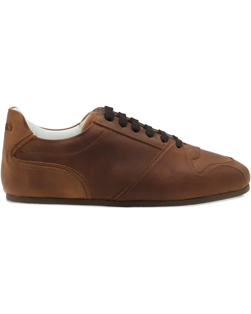Moschino Sneakers mit Schnürung - Braun Braun