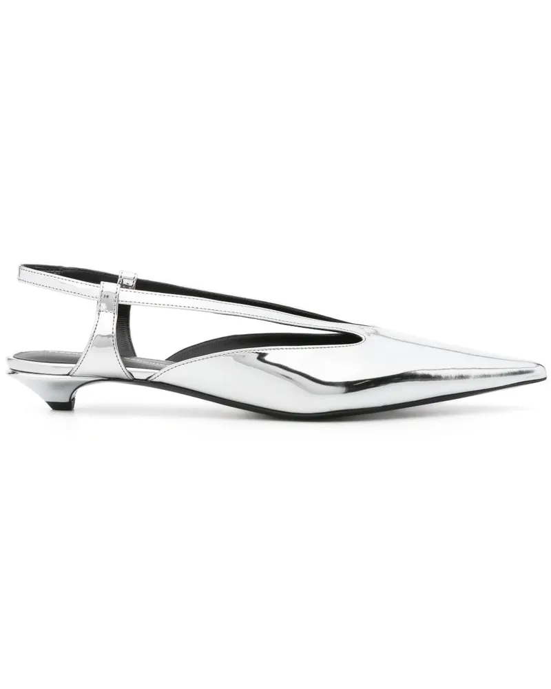 Proenza Schouler Point Slingback-Pumps 20mm - Silber Silber