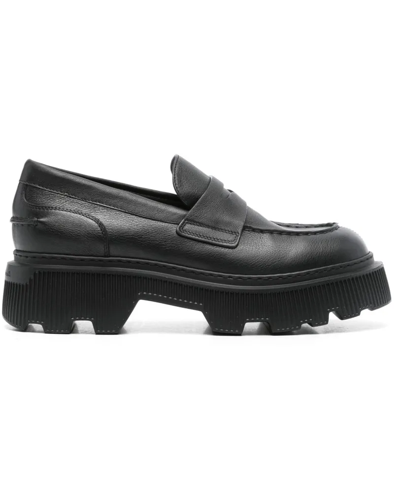 Santoni Klassische Loafer - Schwarz Schwarz